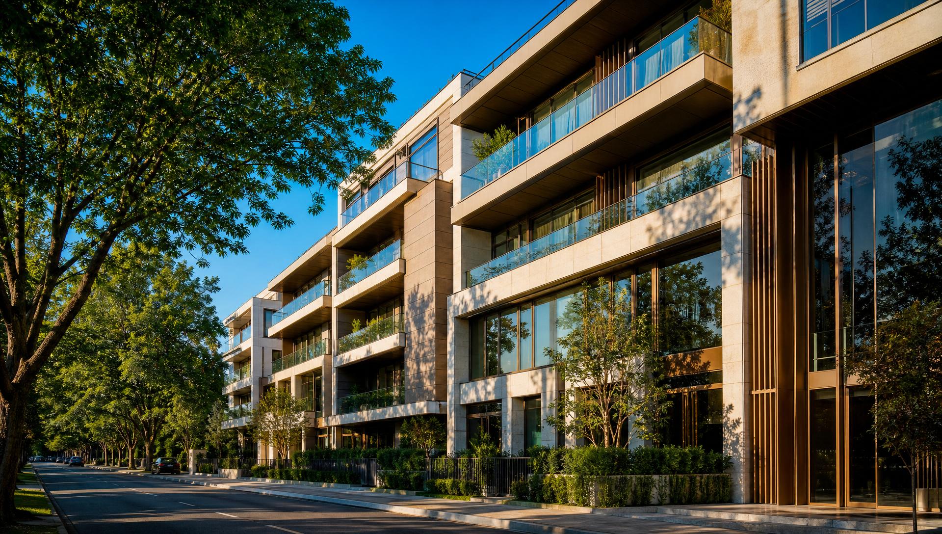Modern residential building in Sofia